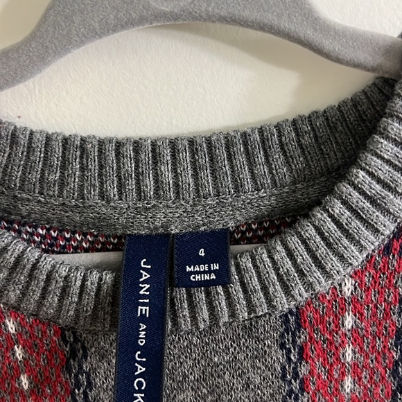 Janie and Jack Boys Plaid Sweater - Picture 3 of 5